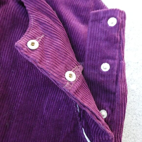 Habitual Girl Purple Corduroy Pinafore Overalls Knit Sweater Top Outfit Set 2pc - Picture 7 of 14